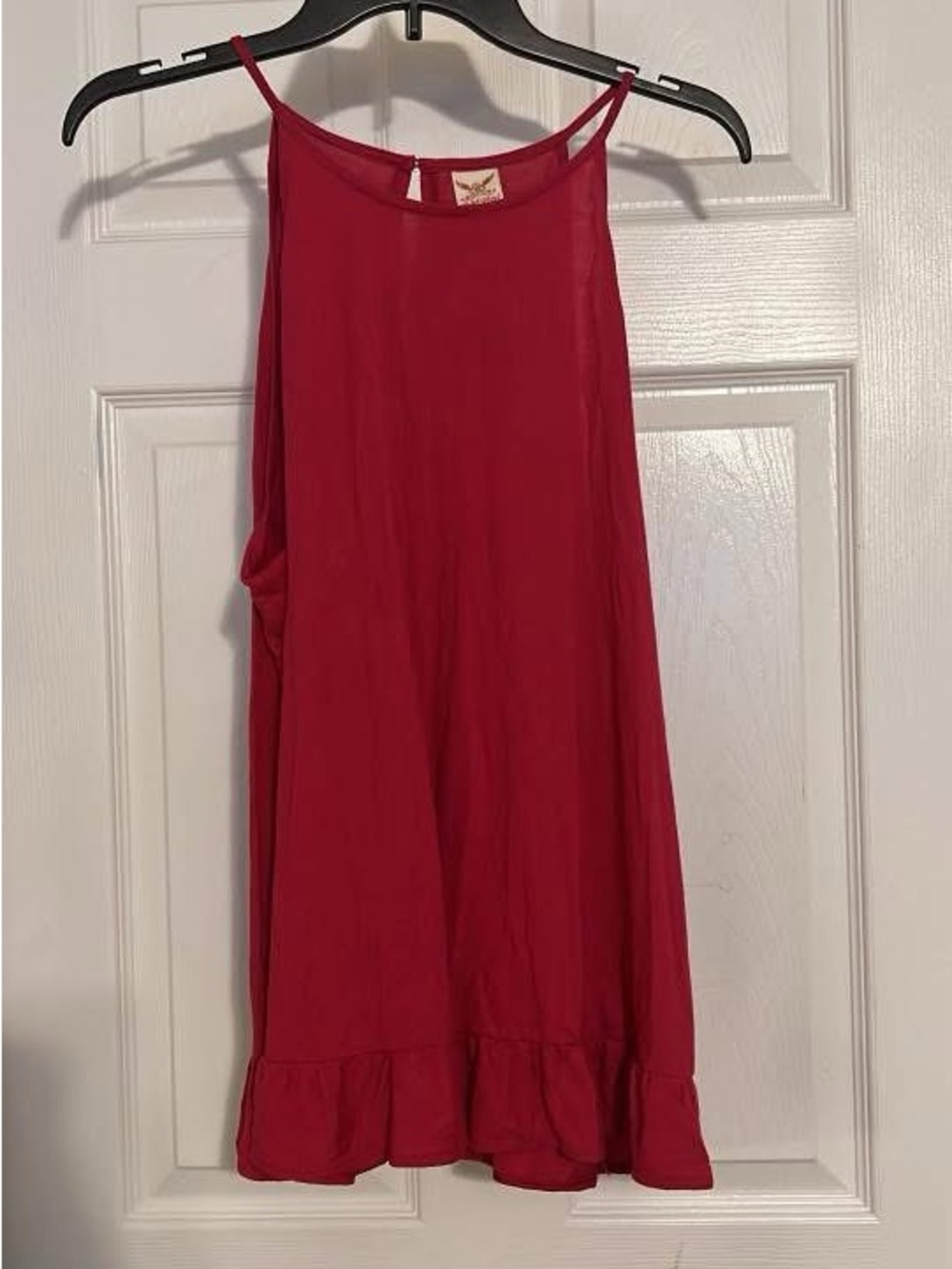 Faded Glory Raspberry High-Neck Halter Tank - Picture 2 of 2